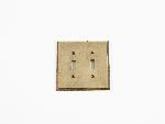 Salo7082Cast Bronze Double Toggle Switch Plate