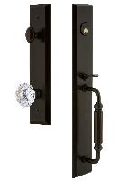 Grandeur HardwareFAVFGRFONFifth Avenue One-Piece Handleset with F Grip and Fontainebleau Knob