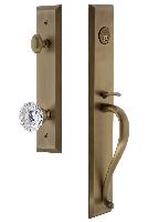 Grandeur HardwareFAVSGRFONFifth Avenue One-Piece Handleset with S Grip and Fontainebleau Knob