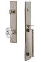 Grandeur HardwareCARDGRBIACarre' One-Piece Handleset with D Grip and Biarritz Knob