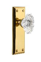 GrandeurFAVBIAFifth Avenue Plate Privacy with Biarritz Crystal Knob