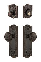 GrandeurPARWIN_ComboParthenon Plate with Windsor Knob and matching Deadbolt