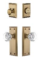 GrandeurFAVCHM_ComboFifth Avenue Plate with Chambord Crystal Knob and matching Deadbolt