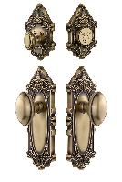 GrandeurGVCEDN_ComboGrande Vic Plate with Eden Prairie Knob and matching Deadbolt
