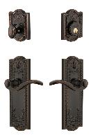 GrandeurPARBEL_ComboParthenon Plate with Bellagio Lever and matching Deadbolt