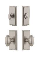 GrandeurCAREDN_ComboCarre Plate with Eden Prairie Knob and matching Deadbolt