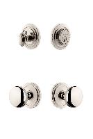 GrandeurCIRFAV_ComboCirculaire Rosette with Fifth Avenue Knob and matching Deadbolt