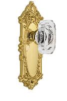GrandeurGVCBCCGrande Victorian Plate Privacy with Baguette Crystal Knob