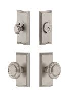 GrandeurCARCIR_ComboCarre Plate with Circulaire Knob and matching Deadbolt