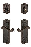 GrandeurPARNEW_ComboParthenon Plate with Newport Lever and matching Deadbolt