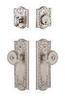GrandeurPARBOU_ComboParthenon Plate with Bouton Knob and matching Deadolt