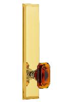 GrandeurFAVBCATALLFifth Avenue Tall Plate Double Dummy with Baguette Amber Knob