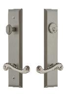 Grandeur HardwareFAVNEW_82Fifth Avenue Tall Plate Complete Entry Set with Newport Lever