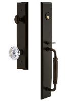 Grandeur HardwareFAVCGRFONFifth Avenue One-Piece Handleset with C Grip and Fontainebleau Knob