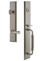 Grandeur HardwareFAVCGRGEOFifth Avenue One-Piece Handleset with C Grip and Georgetown Lever