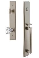 Grandeur HardwareCARDGRCHMCarre' One-Piece Handleset with D Grip and Chambord Knob