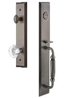 Grandeur HardwareFAVFGRBORFifth Avenue One-Piece Handleset with F Grip and Bordeaux Knob