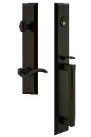 Grandeur HardwareFAVDGRBELFifth Avenue One-Piece Handleset with D Grip and Bellagio Lever