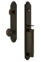 Grandeur HardwareARCDGRWINArc One-Piece Handleset with D Grip and Windsor Knob