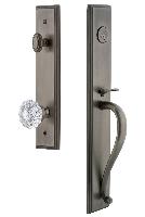 Grandeur HardwareCARSGRVERCarre' One-Piece Handleset with S Grip and Versailles Knob