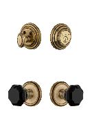 GrandeurGEOLYO_ComboGeorgetown Rosette with Lyon Knob and matching Deadbolt