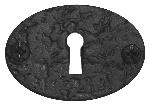 AcornRLKBPBean Style Key Plate Rough Iron