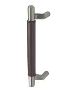 RockwoodRM6191Offset Pull w/ Upholstery Leather Grip 1-1/4 in. Diam. Round Ends