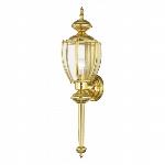 Livex
2112-02
1 Light PB Outdoor Wall Lantern Clear Beveled Glass Polished Brass